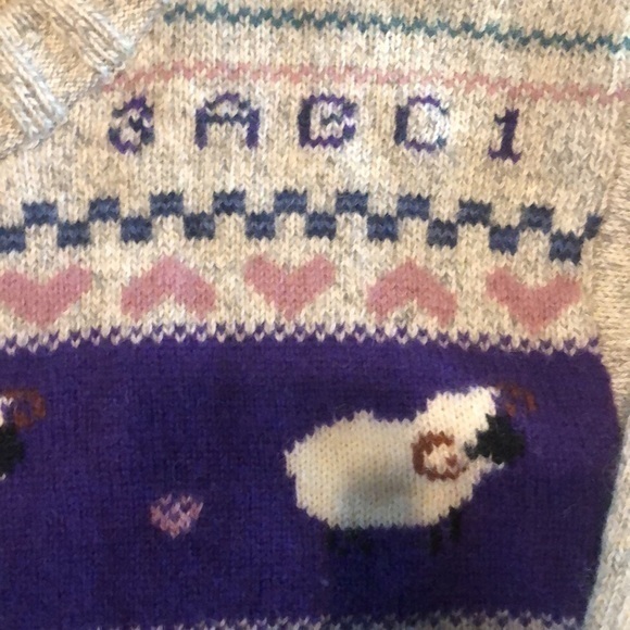 Vintage woolrich sampler sweater sheep F5‎ - Picture 4 of 8